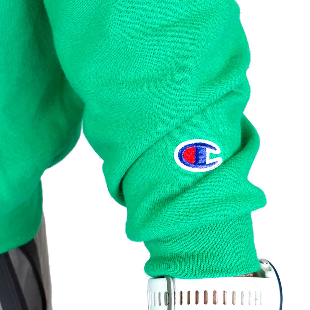 Arched Oregon, Champion, Green, Pullover, Cotton Blend, Men, Unisex, Fleece, Sweatshirt, 942066